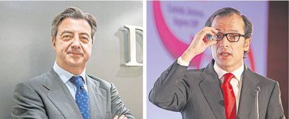 Rafael Gasc&oacute;, presidente de Diaphanum (izquierda) y Javier Mar&iacute;n, exconsejero delegado de Banco Santander.