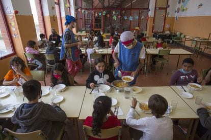 Comedor de una escuela pública de Barcelona.