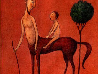 Ilustración de Mauro Evangelista, en <i>Carta a un hijo,</i> de Rudyard Kipling (Edelvives).