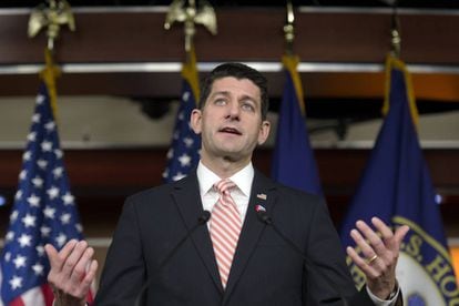 El republicano Paul Ryan, presidente de la C&aacute;mara de Representantes, el 8 de diciembre.