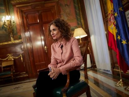 La ministra de Hacienda y portavoz del Gobierno, María Jesús Montero. Jesús Hellín   / Europa Press