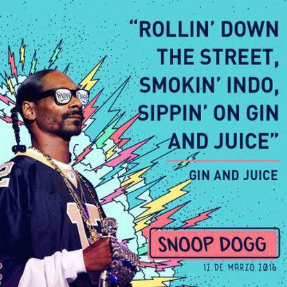 El rapero californiano Snoop Dogg