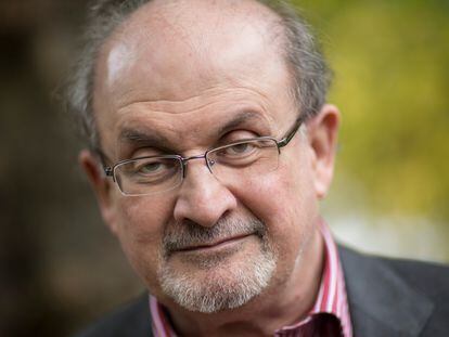 Salman Rushdie, en el Festival de Literatura de Cheltenham (Reino Unido), en 2015.