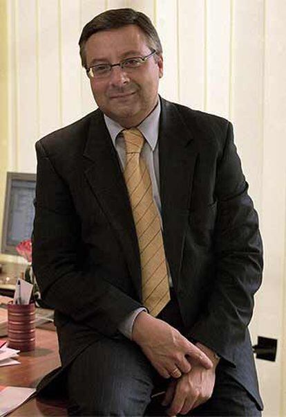 José Blanco, en su despacho de la sede federal socialista.
