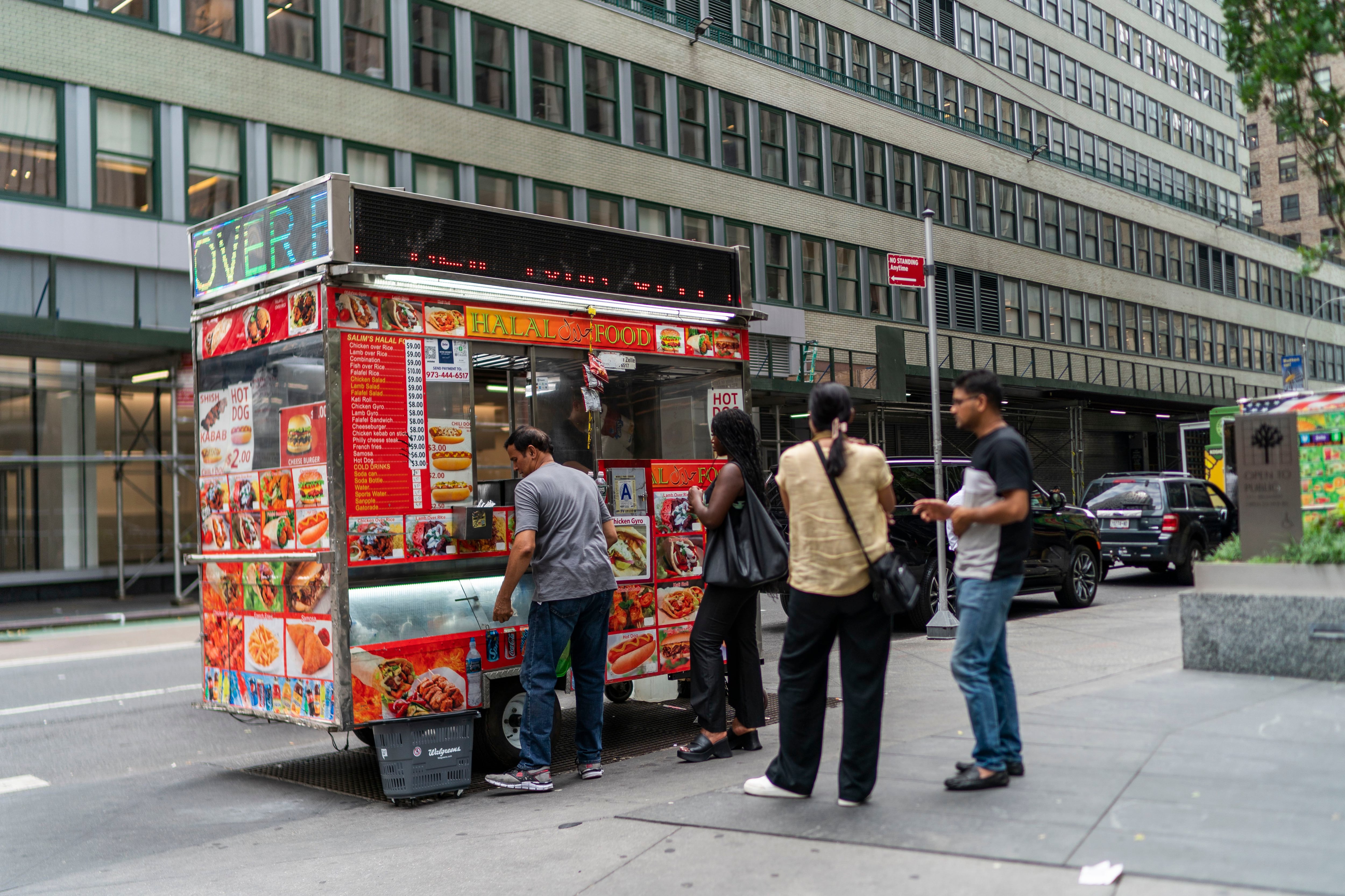 La comida callejera en Nueva York se pone por las nubes