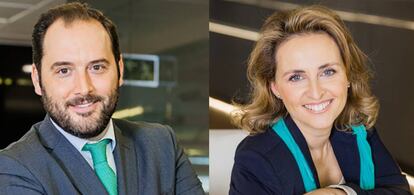 Mikel Marco-Gardoqui, fundador de Elcano, y Paloma Relinque, nueva responsable de mercado de capitales de CBRE.