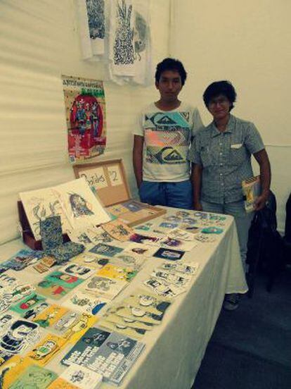 Joan y Michelle, artistas plásticos