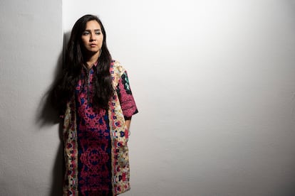 Fatimah Hossaini, en el centro de Barcelona el pasado octubre.