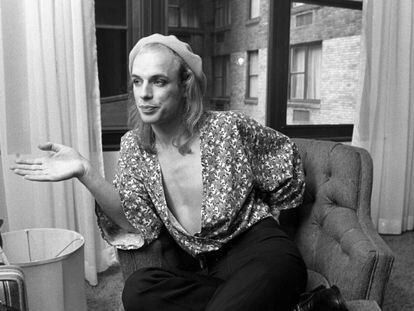 Brian Eno, en julio de 1974