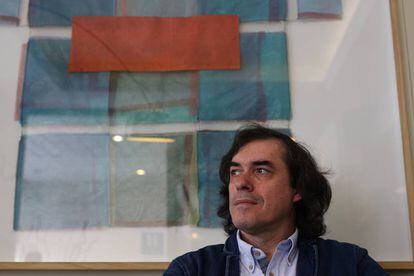 Mircea Cartarescu, durante la entrevista en Madrid.