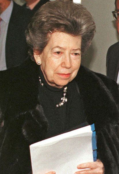 La presidenta de la Fundación Pedro Barrié de la Maza y presidenta de honor de Banco Pastor, Carmela Arias y Díaz de Rábago.