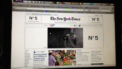 Captura de pantalla de la edici&oacute;n digital de &#039;The New York Times&#039;