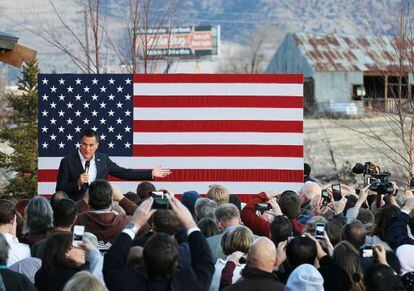Mitt Romney en un mitin en la localidad de Reno, en Nevada.