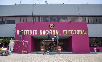 Sede del Insituto Nacional Electoral, en Ciudad de México.