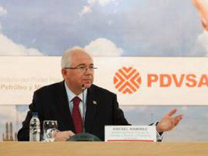 El presidente de Petróleos de Venezuela (PDVSA), Rafael Ramírez. EFE/Archivo