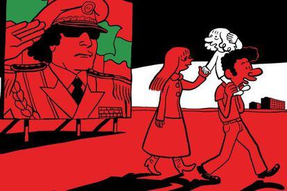 Una ilustración de 'El árabe del futuro'.