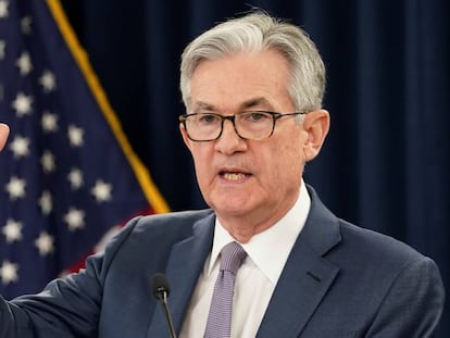 El presidente de la Reserva Federal, Jerome Powell, el pasado 9 de marzo.