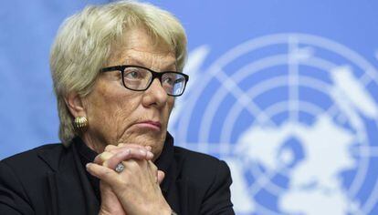 Carla del Ponte, el 1 de marzo pasado en Ginebra.
