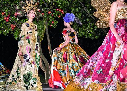  El desfile de 2015 de Dolce & Gabbana en Portofino..  