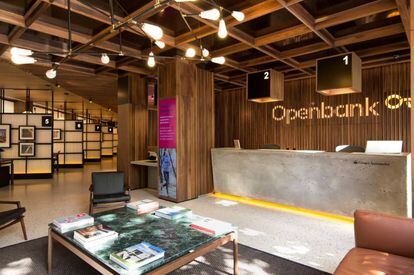 Interior de una oficina de Openbank