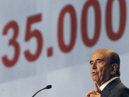 Emilio Bot&iacute;n, presidente del Banco Santander.