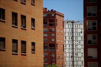 Edificios de vivienda protegida en Parla (Madrid), en una imagen de archivo.