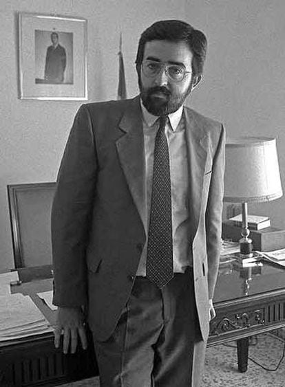 El juez Fernando Ferrín Calamita, en 1987.
