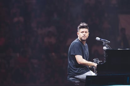 Pablo López durante un concierto en el Palacio Vistalegre de Madrid el pasado septiembre.