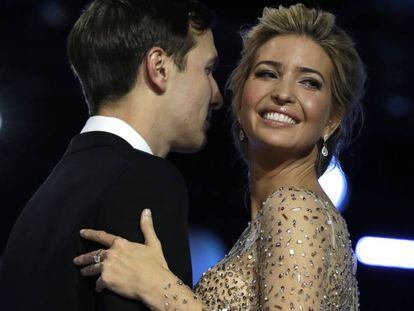 Ivanka Trump y su esposo, Jared Kushner, durante el Freedom Ball, en Washington, el pasado 20 de enero. 