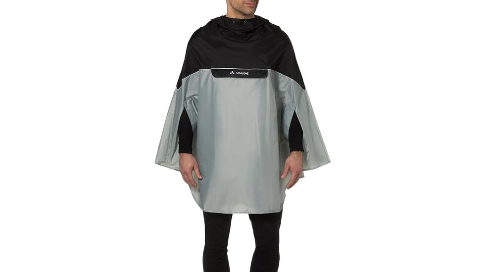 Poncho impermeable, reflectante, con capucha, bolsillo frontal y diseño holgado