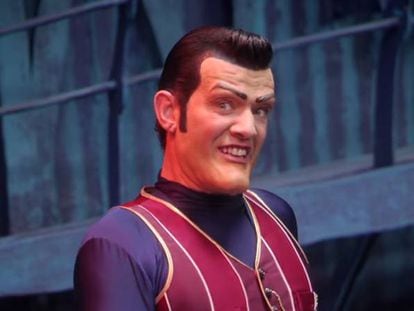 Stefán Karl Stefánsson, en el papel de Robbie Rotten, en una imagen de la serie 'Lazy Town'.