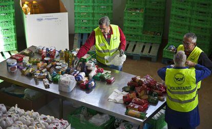 Voluntarios del Banco de Alimentos de Madrid.