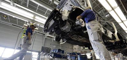 Planta de fabricación de Volkswagen en Alemania.