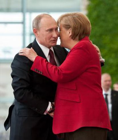 Angela Merkel y Vladímir Putin, en una reunión en Berlín.