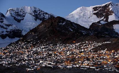 La ciudad minera de La Rinconada, en los Andes de Perú, a 5.099 metros de altura.