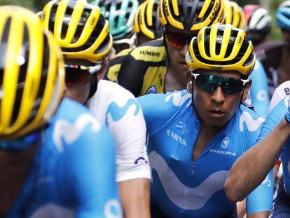 Nairo Quintana, durante la 12ª etapa del Tour.