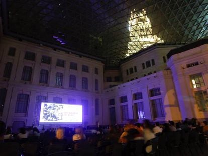 Una sesi&oacute;n del cine de verano de Cibeles.