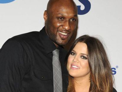 Lamar Odom y Khloe Kardashian-Odom en Los &Aacute;ngeles en 2012. 