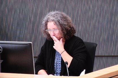 Kathleen Folbigg, en una imagen tomada durante el juicio, en abril de 2019. 