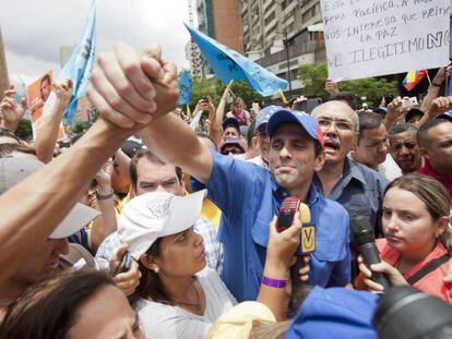 Capriles, este mi&eacute;rcoles en Caracas.