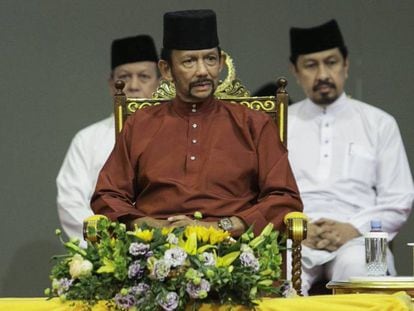 El sultán de Brunéi, Hassanal Bolkiah, el pasado abril.