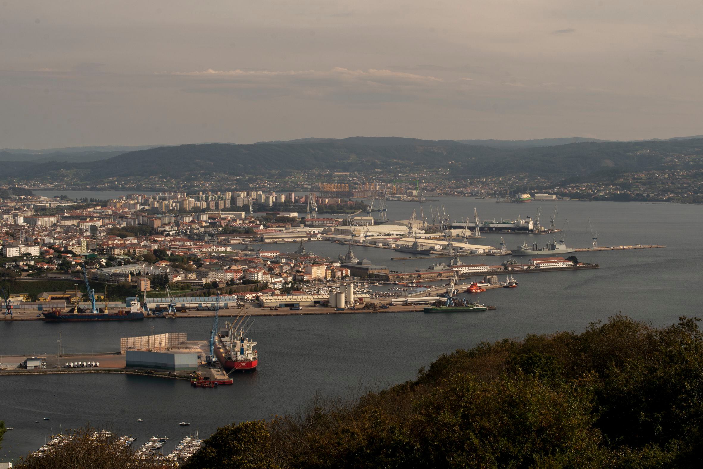 Vista del puerto de Ferrol (A Coruña).