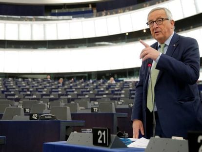 Jean-Claude Juncker, en el Parlamento Europeo.