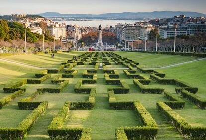 El parque Eduardo VII, en la capital portuguesa.