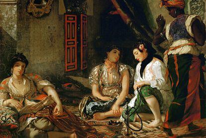 <i>Mujeres de Argel en su aposento </i>(1834), de Eugène Delacroix, de la exposición de CaixaForum.