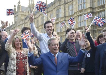 Nigel Farage, líder del Partido de la Independencia del Reino Unido (UKIP).