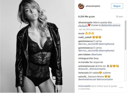 La italiana no tiene problema es posar en ropa interior para el fotógrafo Alberto Buzzanca.