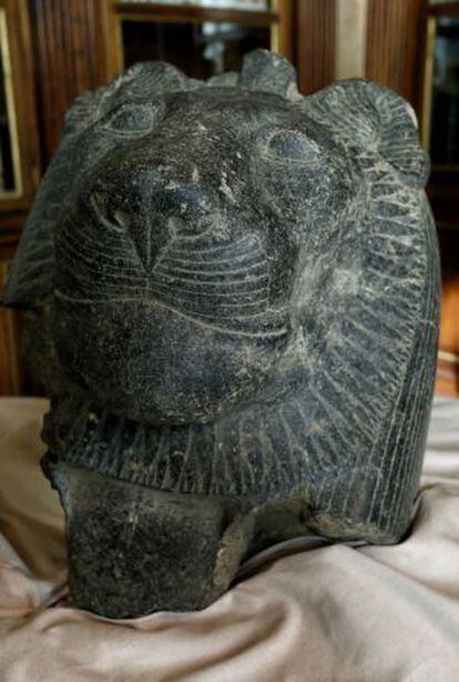 La cabeza de la diosa Sejmet, valorada en 100.000 euros.