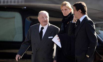 Albert Frère junto a su hija Segolene, en una foto de 2014.