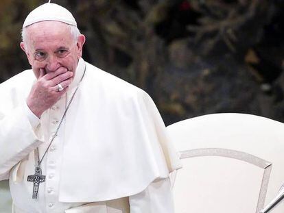 FOTO: El papa Francisco, este miércoles en el Vaticano. / VÍDEO: Declaraciones de Miguel Hurtado, víctima de abusos, en la Ciudad del Vaticano, este martes.